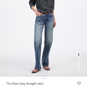 Madewell the Dean Easy Straight Jean in Monessen Wash